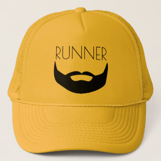 RUNNER WITH BEARD TRUCKER HAT