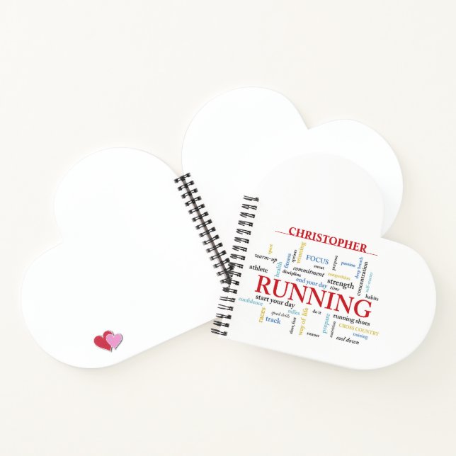 Runner with Words Personalized Notebook (Inside)
