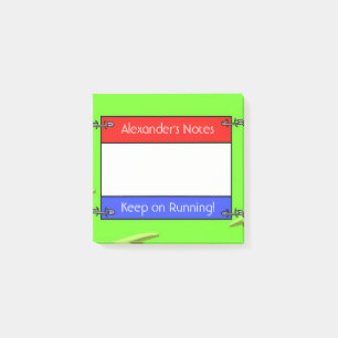 Runner's Bib Number Post-it Notes