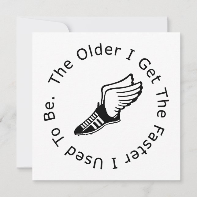 Runner's Birthday Card (Front)