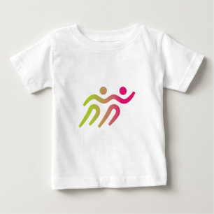 Runners boy with girls baby T-Shirt