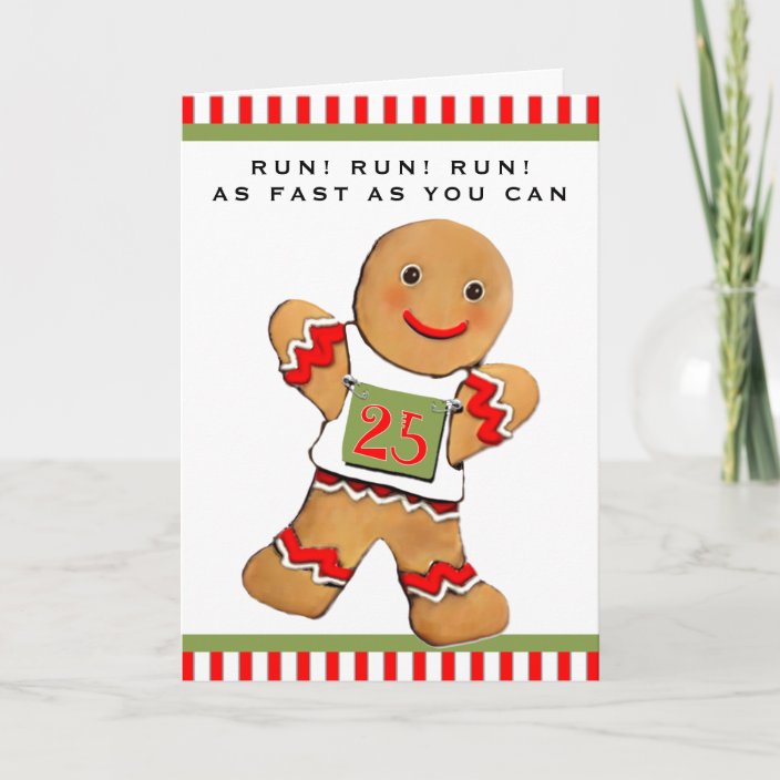 Runners Christmas Holiday Card