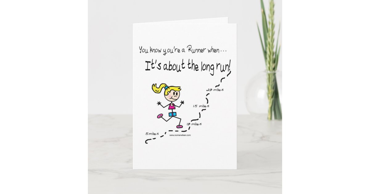Runner's Encouragement Card | Zazzle.com