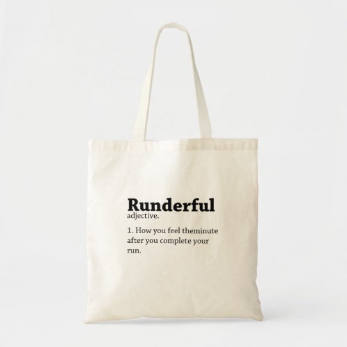 Runners Gift Runderful Definition Tote Bag 