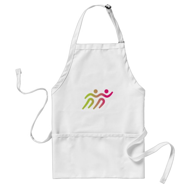 runners group illustration adult apron (Front)