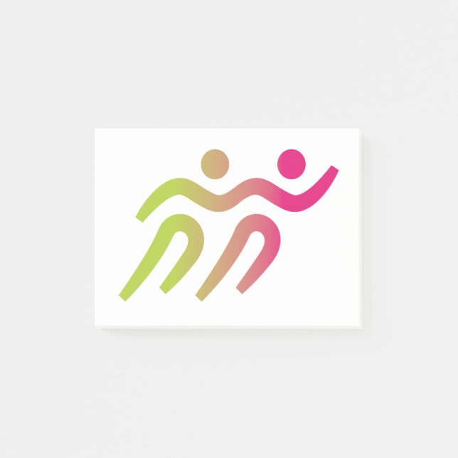 runners group illustration post-it notes (Front)