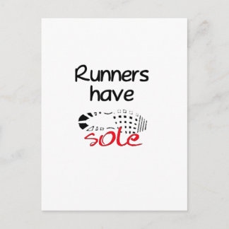 Runners Have Sole Postcard