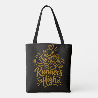 Runner's High Cute Running Lover Gift Tote Bag