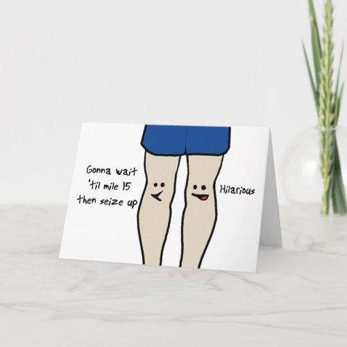 Runners Knees Card