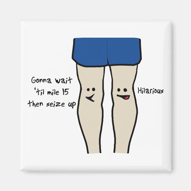 Runners Knees Magnet (Front)