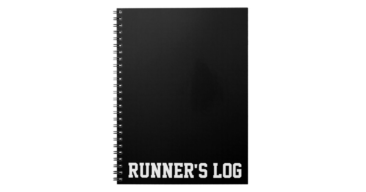 Runner's Log Running Notebook Spiral Journal Zazzle