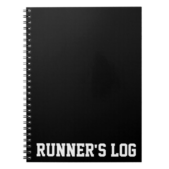Runner's Log Running Notebook Spiral Journal (Front)