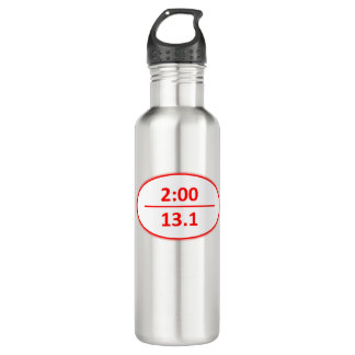 Runner's Milestone:  Breaking 2:00 Water Bottle