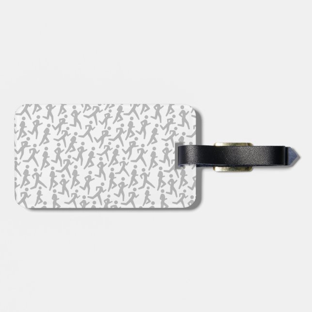 Runner's pattern luggage tag (Back Horizontal)