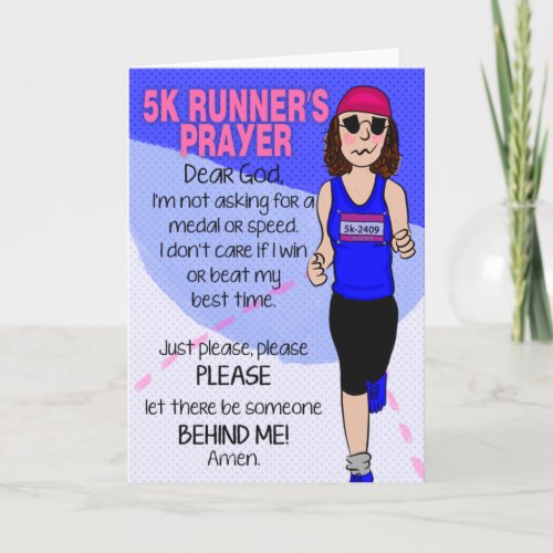 Runners Prayer Card