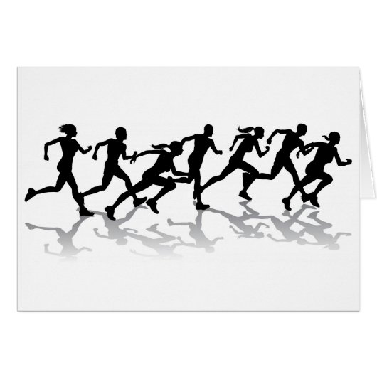 Runners racing (Front Horizontal)