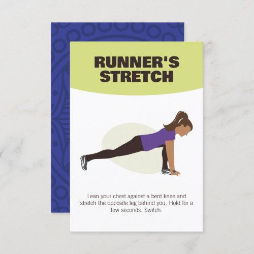 Runners Stretch _ Exercise Fitness Card