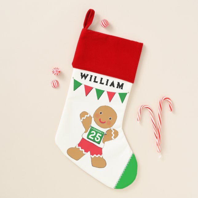 Runners Track & Field Christmas stocking (Front)