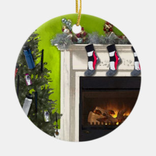 Runner's Tree Ceramic Ornament