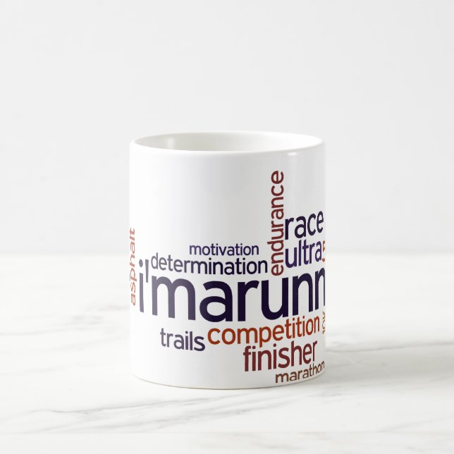 Runner's Words Coffee Mug (Center)