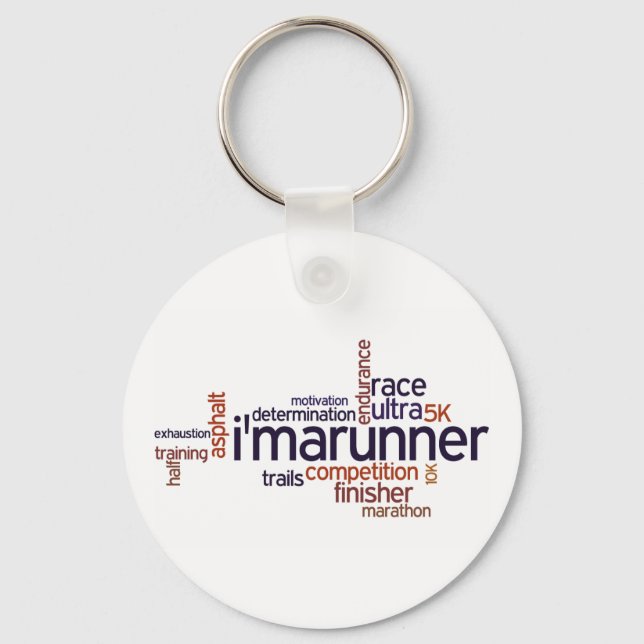 Runner's Words Keychain (Front)