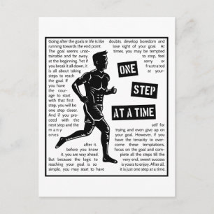Running After Goals Motivational Determination Postcard