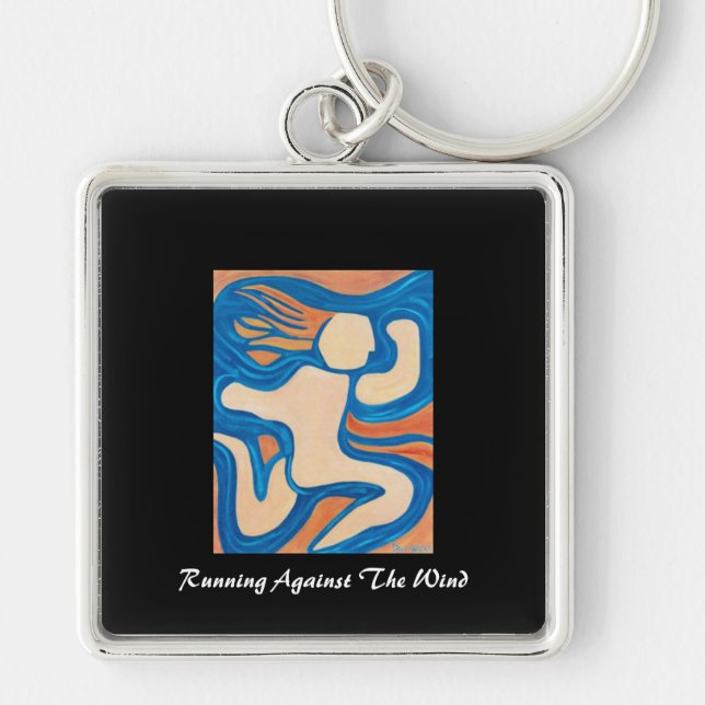 Running Against the Wind Keychain (Front)