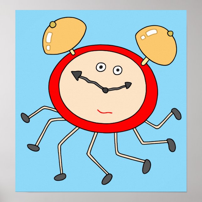 Running alarm clock poster (Front)