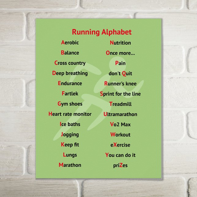 Running alphabet fun inspirational poster (Creator Uploaded)