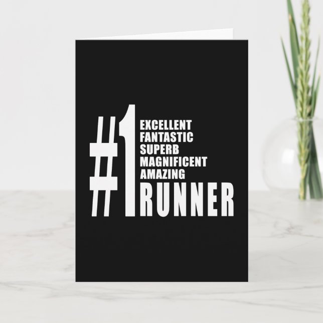 Running and Runners : Number One Runner Card (Front)