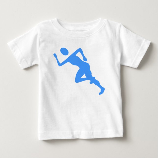 Running - Baby Blue T-Shirt (Front)
