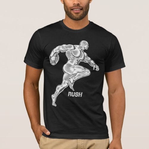 Running Back Football Player Rush T_Shirt