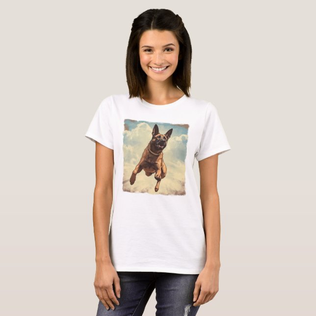Running Belgian Malinois T-Shirt (Front Full)