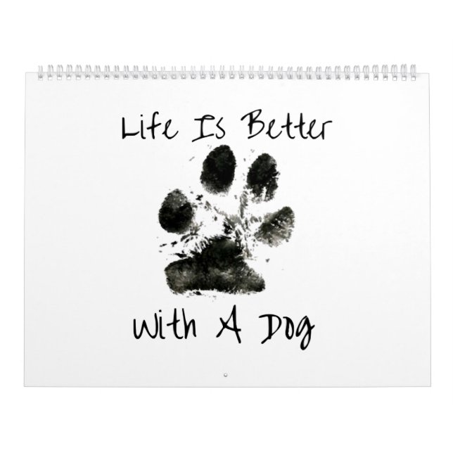 Running Bernese Mountain Dog - Dogs - Comic - Gift Calendar (Cover)