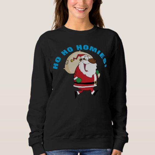 Running Black Santa Shirt