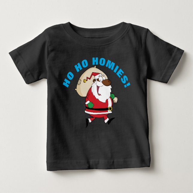 Running Black Santa Shirt (Front)