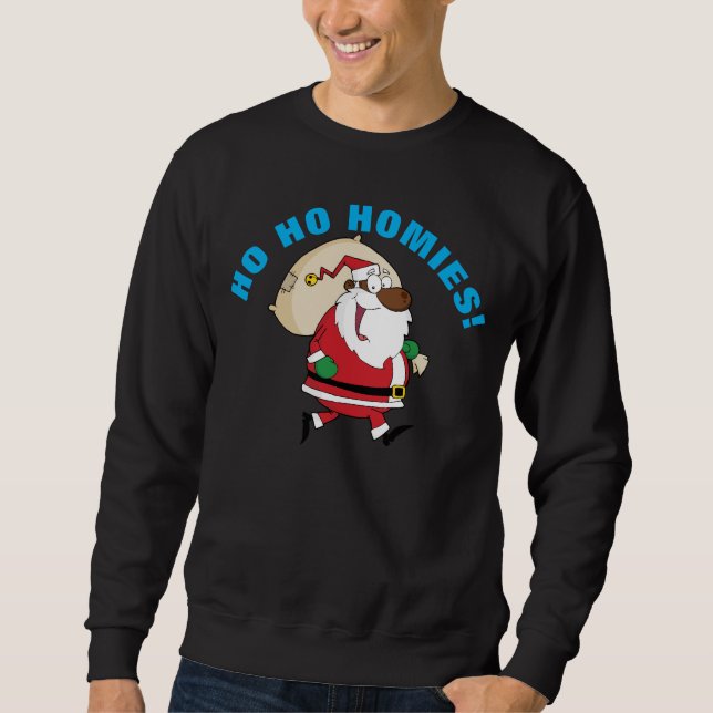 Running Black Santa Shirt (Front)