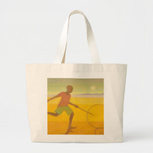 Running Boy 2010 Large Tote Bag