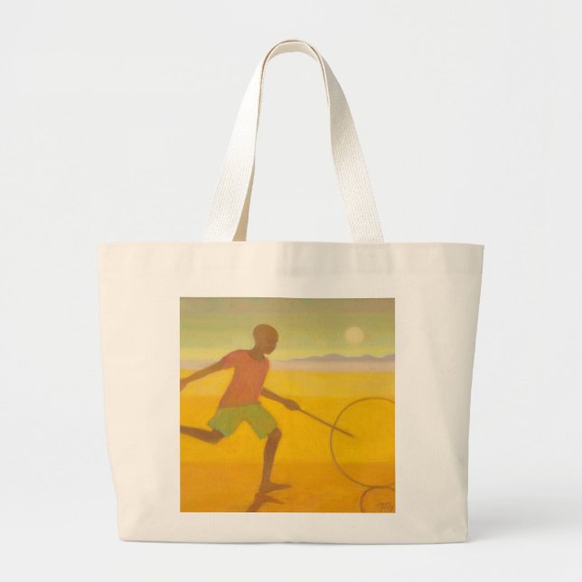 Running Boy 2010 Large Tote Bag (Front)