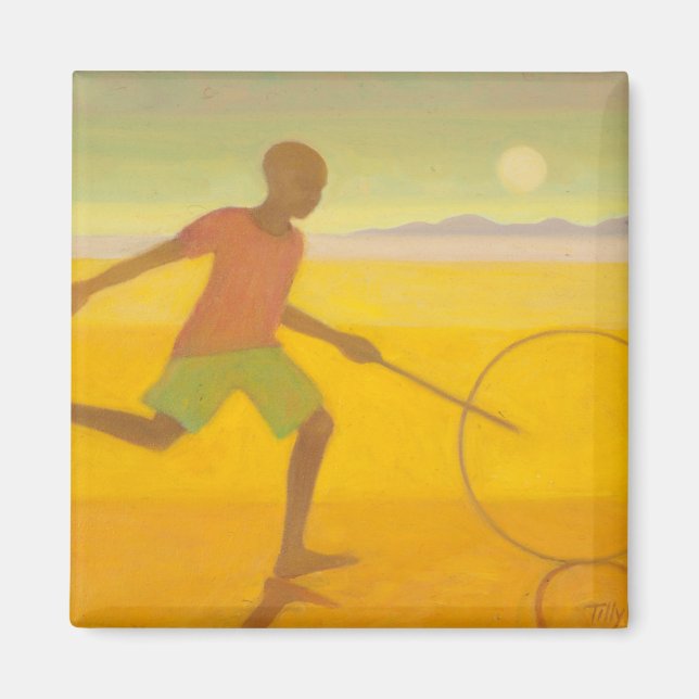 Running Boy 2010 Magnet (Front)