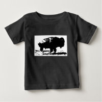 Running Buffalo Bison Pop Art