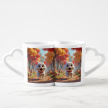 Running Cat adventures Mugs set