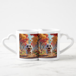 Running Cat adventures Mugs set