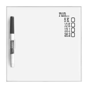 Running Checklist Dry Erase Board