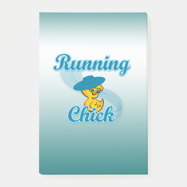 Running Chick #3 Post-it Notes (Front)