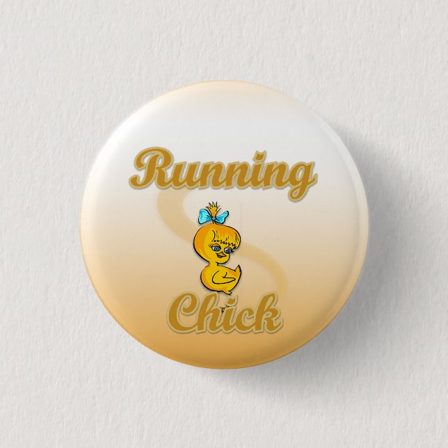 Running Chick Button (Front)