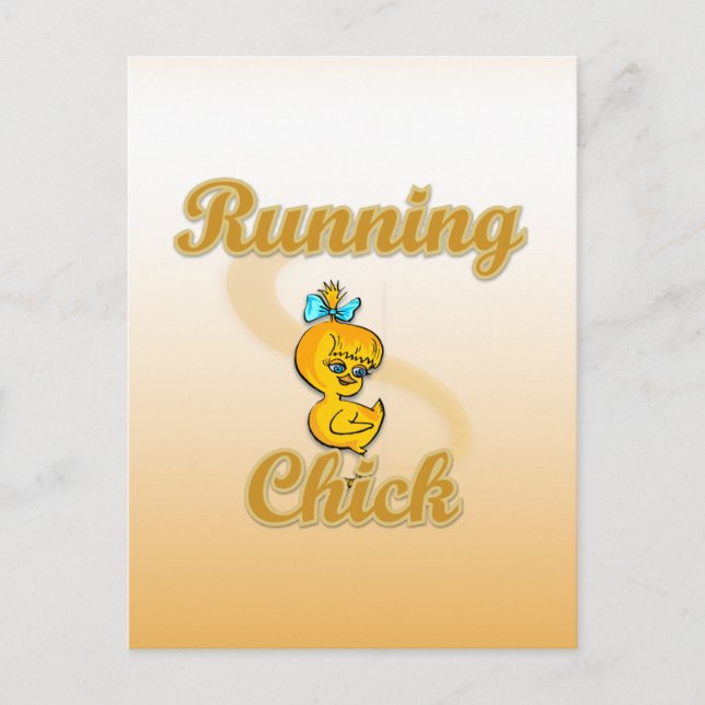 Running Chick Postcard (Front)