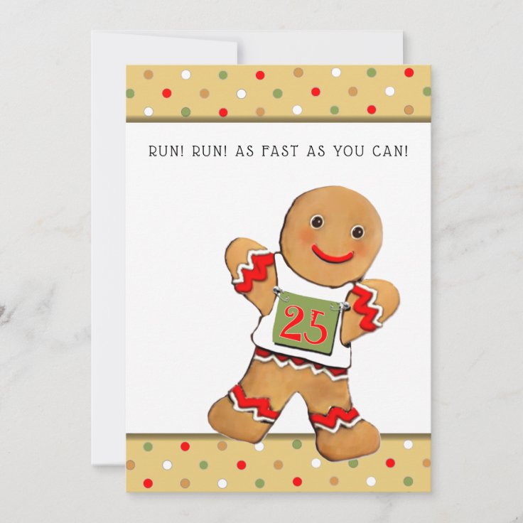 running Christmas greeting cards Zazzle