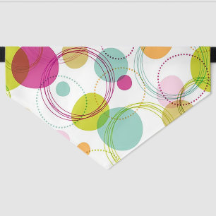 Running Circles Pet Bandana Collar