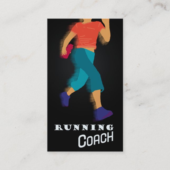 Running Coach - Business-, Schedule Card (Front)